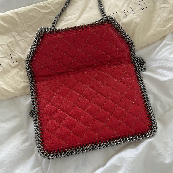 Stella McCartney Crossbody & Clutch Red EUC - Picture 4 of 7
